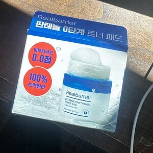 RealBarrier Panthenol Toner Pads - White & Blue Packaging